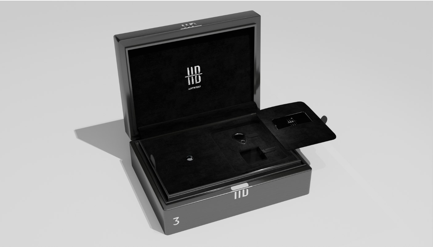 HB Antwerp coffret, ouvert